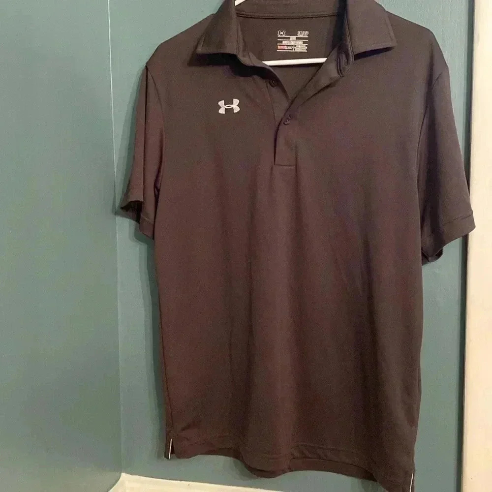 Under armor gray small loose fit polo - Picture 1 of 6